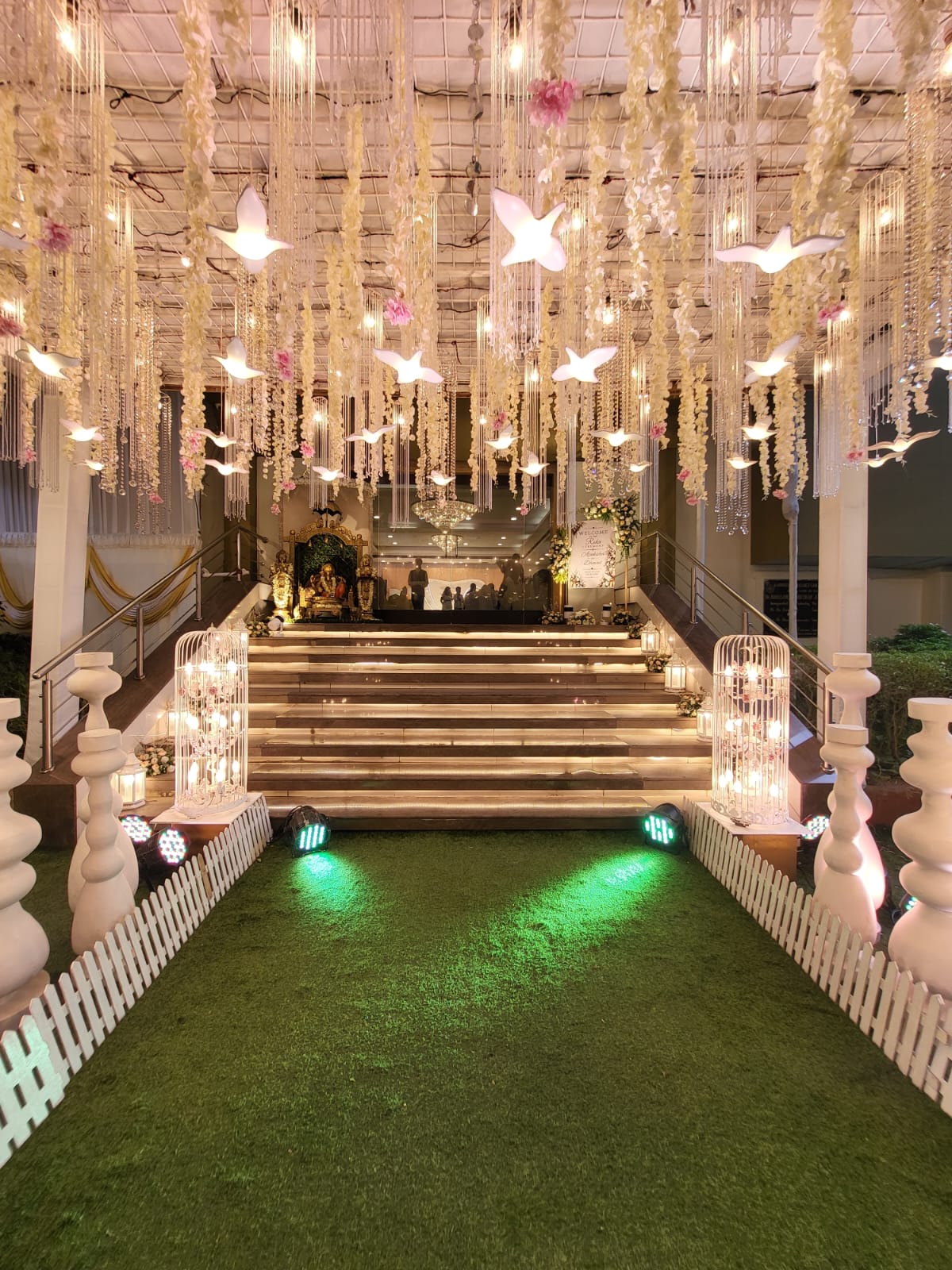 Floral canopy entrance